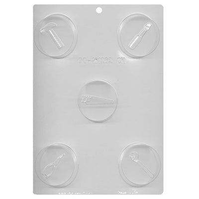 Tools Round Sandwich Cookie Chocolate Mold # 90-161262 - Papagino Foods Inc.