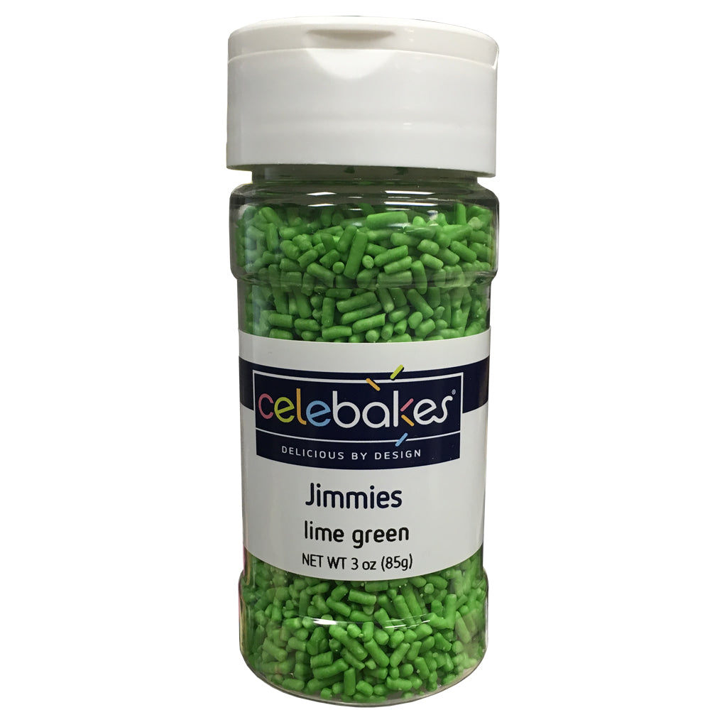 Lime Green Jimmies - 3 oz Product # 7500-78530I - Papagino Foods Inc.