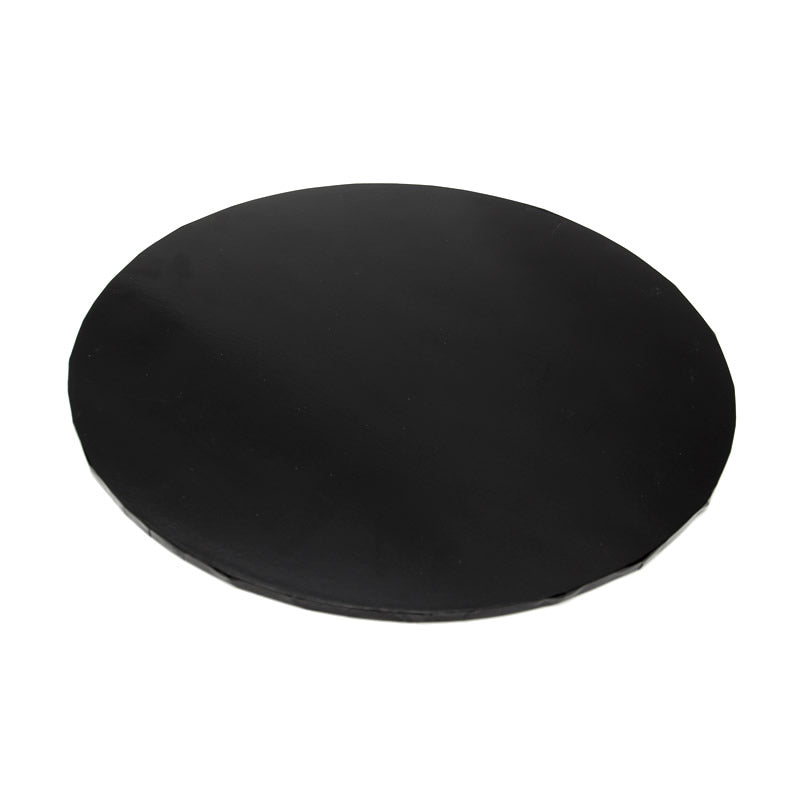 16" Round Black Cake Drum 1/2" - Papagino Foods Inc.
