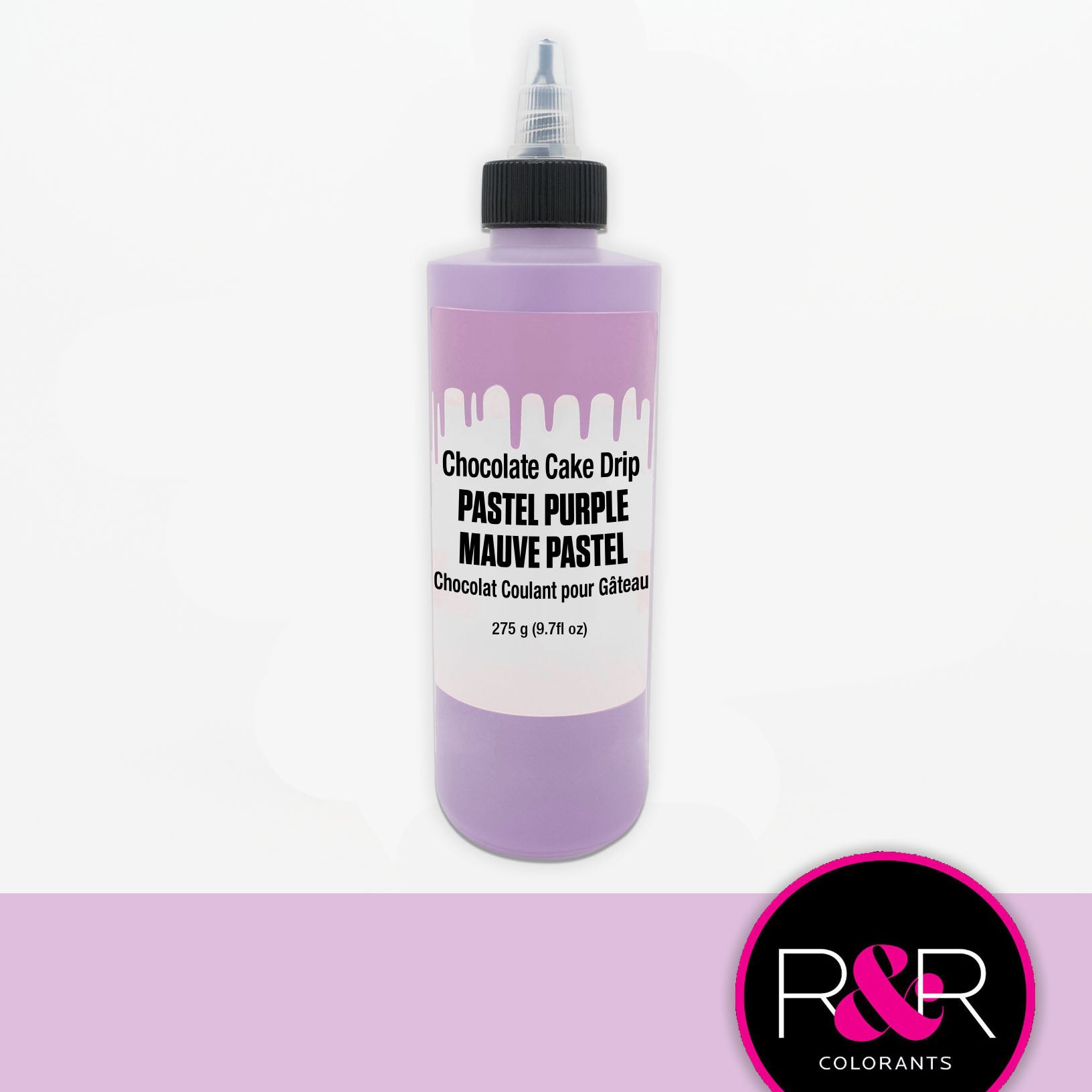 Roxy & Rich Cake Drip Pastel Purple (# CD9-019) - 9.7 OZ - Papagino Foods Inc.