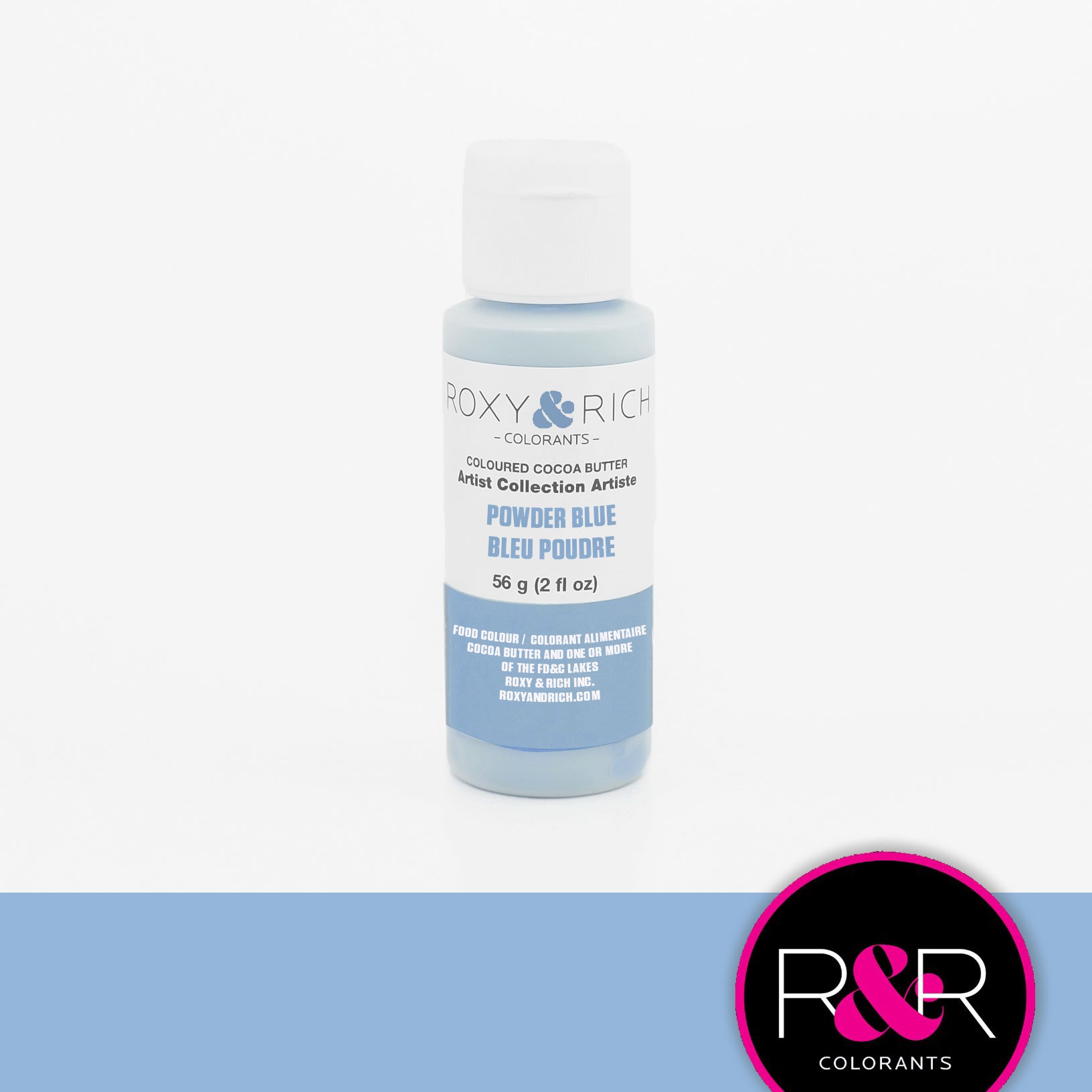 Roxy & Rich Cocoa Butter Powder Blue (# BC2-008) - 2 OZ - Papagino Foods Inc.