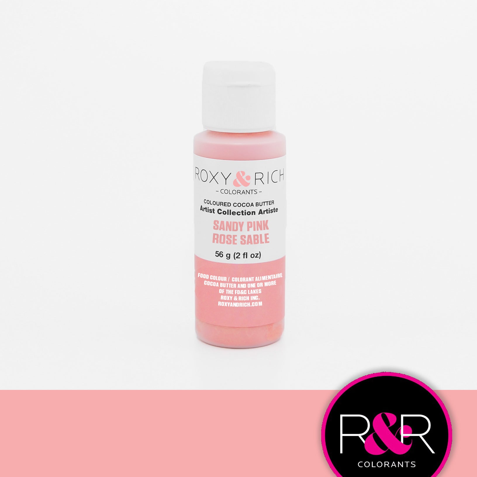 Roxy & Rich Cocoa Butter Sandy Pink (# BC2-017) - 2 OZ - Papagino Foods Inc.