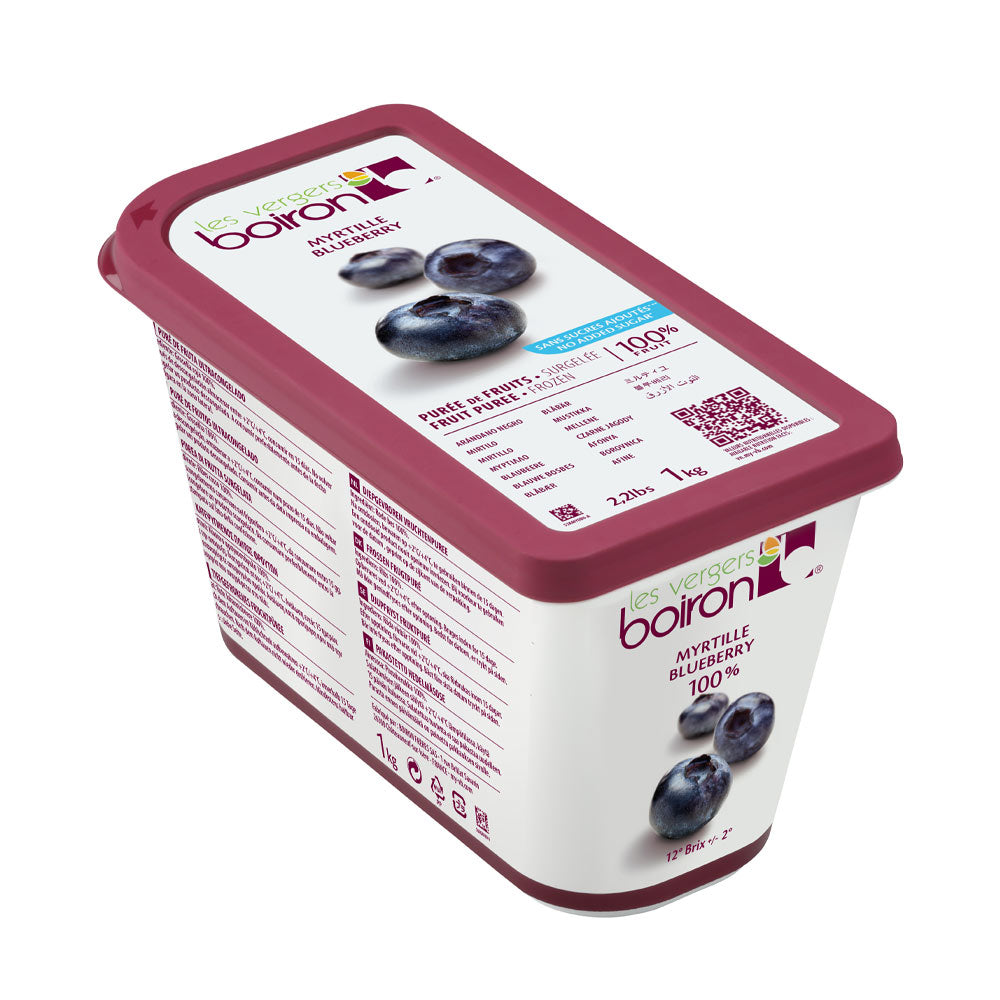 Boiron Frozen Blueberry Fruit Puree x 1 kg (Pickup Only) - Papagino Foods Inc.