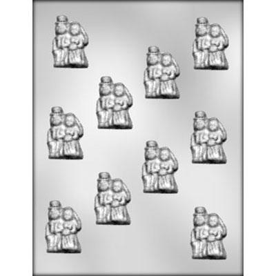 BRIDE & GROOM 1¾" CHOCOLATE MOLD Product #90-15508 - Papagino Foods Inc.