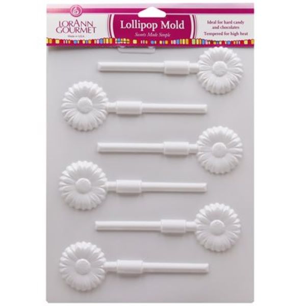 Daisy Lollipop Sheet Mold - Chocolate & Candy # 5546-0000 - Papagino Foods Inc.