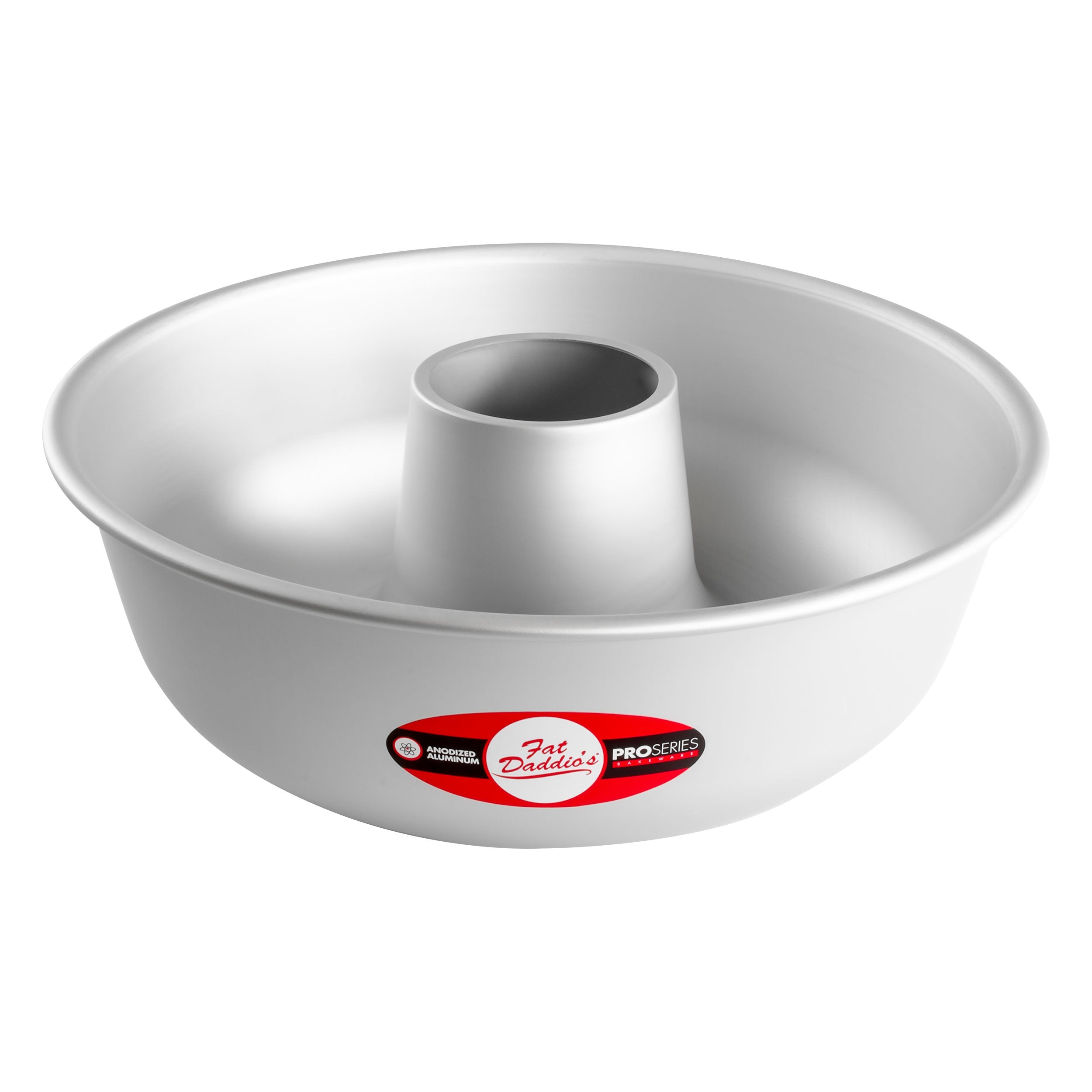 Fat Daddio, Anodized Aluminum, Ring Mold Pan, 12 in Diameter Top x 4 in Deep (RMP-12) - Papagino Foods Inc.