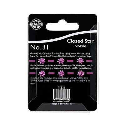 JEM Nozzle - Closed Star #31 #NZ31 - Papagino Foods Inc.