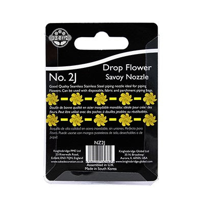 JEM Nozzle - Drop Flower Savoy Nozzle #2J #NZ2J - Papagino Foods Inc.