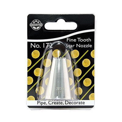 JEM Nozzle - Fine Tooth Open Star #172 #NZ172 - Papagino Foods Inc.