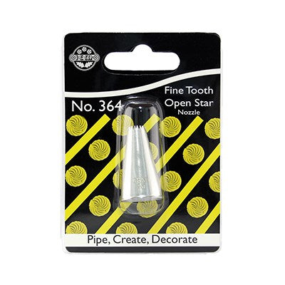 JEM Nozzle - Fine Tooth Open Star #364 #NZ364 - Papagino Foods Inc.