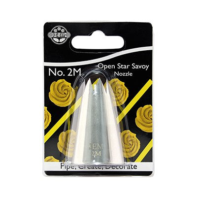 JEM Nozzle - Medium Open Star Savoy #2M #NZ2M - Papagino Foods Inc.