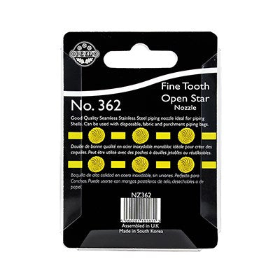 JEM Nozzle - Smooth / Ribbed Basketweave Nozzle #47 #NZ47 - Papagino Foods Inc.