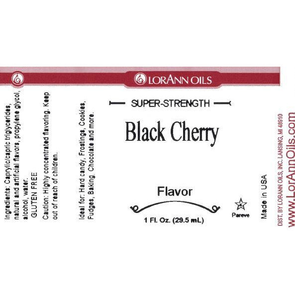 LorAnn Oils Black Cherry Flavor - 1 OZ # 0880-0500 - Papagino Foods Inc.