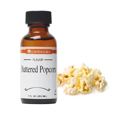 LorAnn Oils Buttered Popcorn Flavor - 1 OZ # 0892-0500 - Papagino Foods Inc.