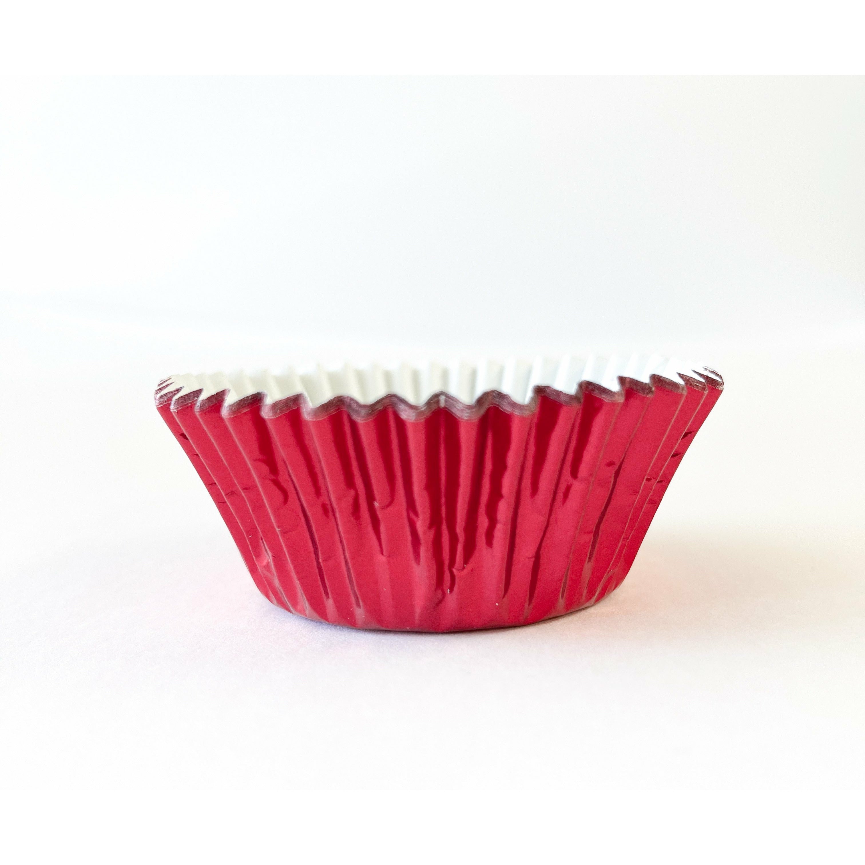 Mini Red Foil Cupcake Liners - Papagino Foods Inc.