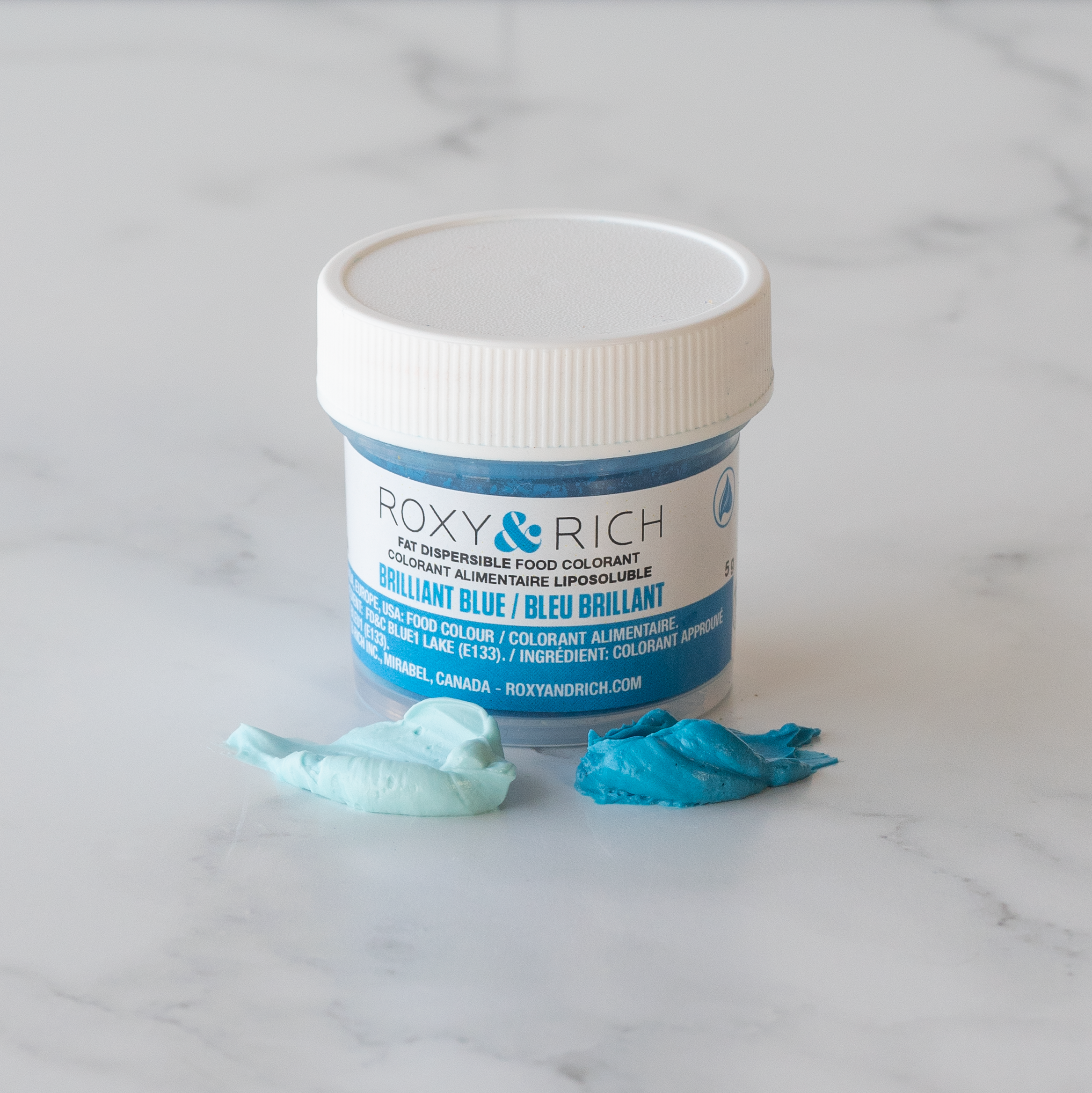 Roxy & Rich Fat Dispersible Dust Brilliant Blue (# P15-B05) - 15 G - Papagino Foods Inc.