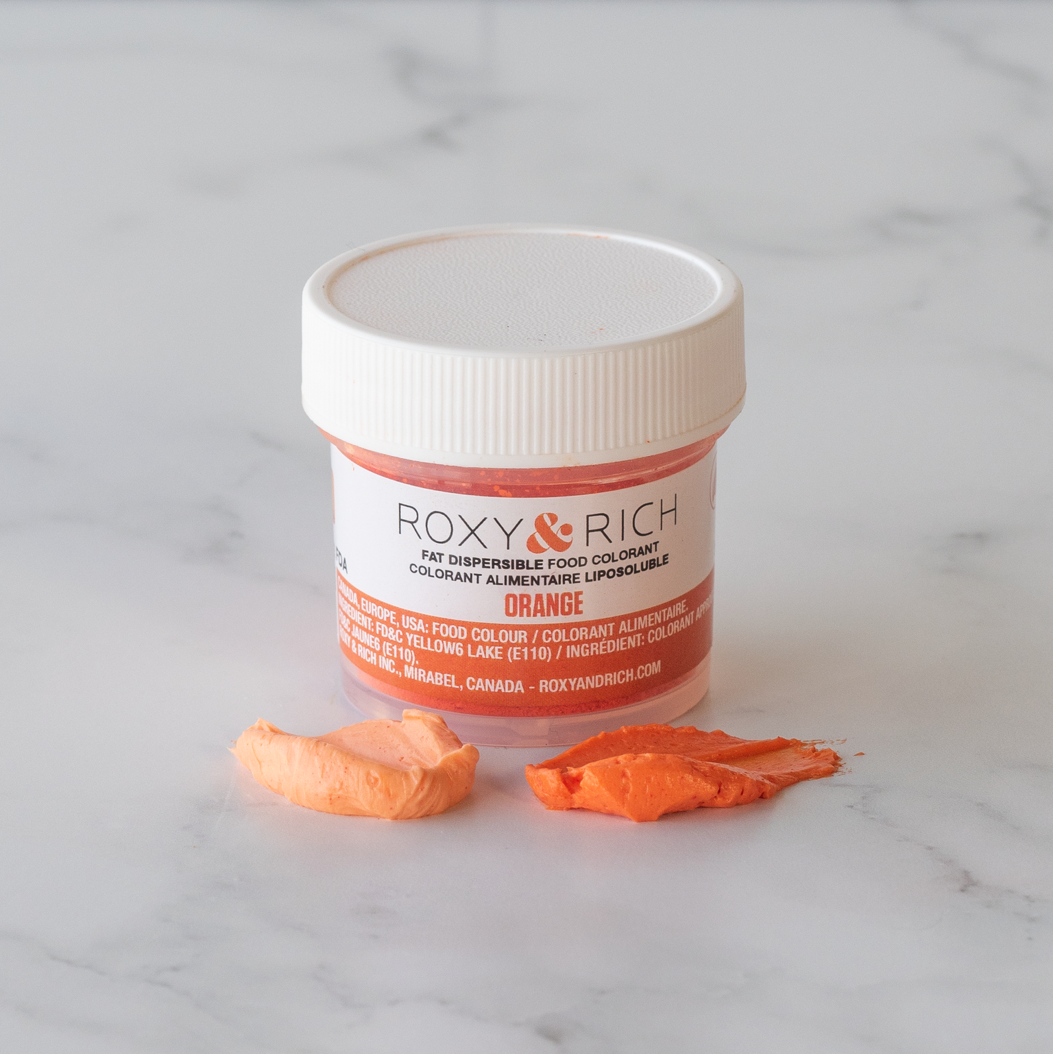 Roxy & Rich Fat Dispersible Dust Orange (# P50-B02) - 50 G - Papagino Foods Inc.