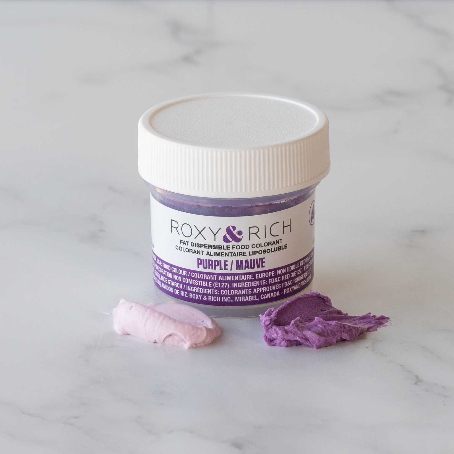 Roxy & Rich Fat Dispersible Dust Purple (# P15-B09) - 15 G - Papagino Foods Inc.