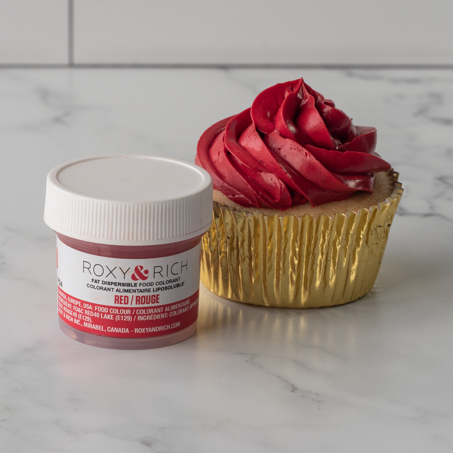 Roxy & Rich Fat Dispersible Dust Red (# P5-B03) - 5 G - Papagino Foods Inc.