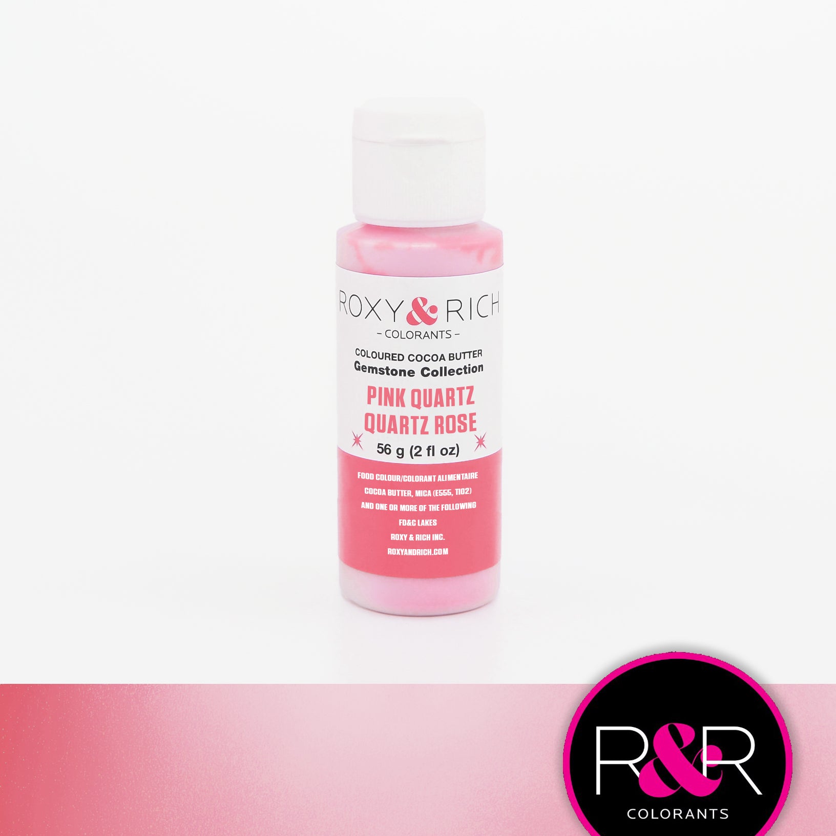 Roxy & Rich Gemstone Cocoa Butter Pink Quartz (#BG2-020) - 2 OZ - Papagino Foods Inc.