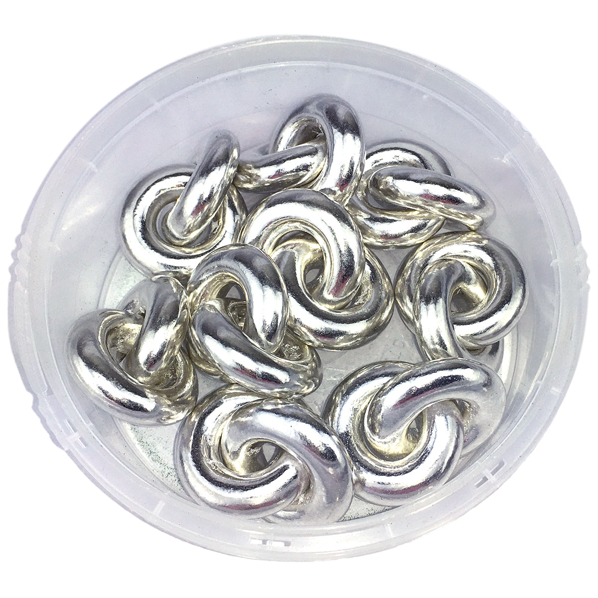 Silver Dragee Rings, 4.45 oz #78-5819S - Papagino Foods Inc.