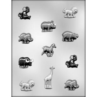 ZOO ANIMAL ASSORTMENT CHOCOLATE MOLD Product #90-11114 - Papagino Foods Inc.