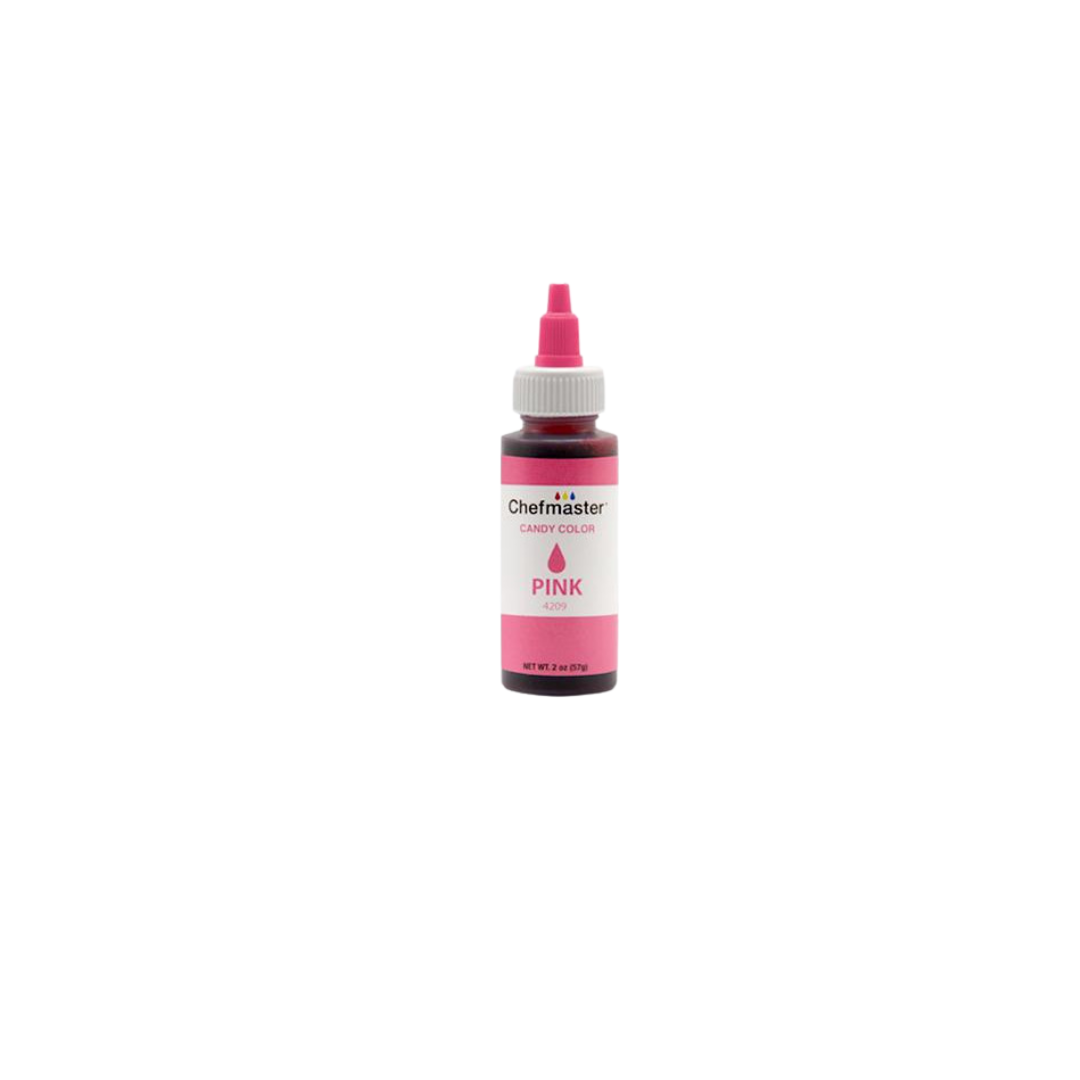 Chefmaster Candy Color Pink (# 4209) 2 OZ - Papagino Foods Inc.