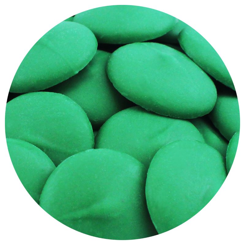 Dark Green Melting Wafers, 1 lb  - Pickup Only OR Shipping At Your Own Risk. - Papagino Foods Inc.