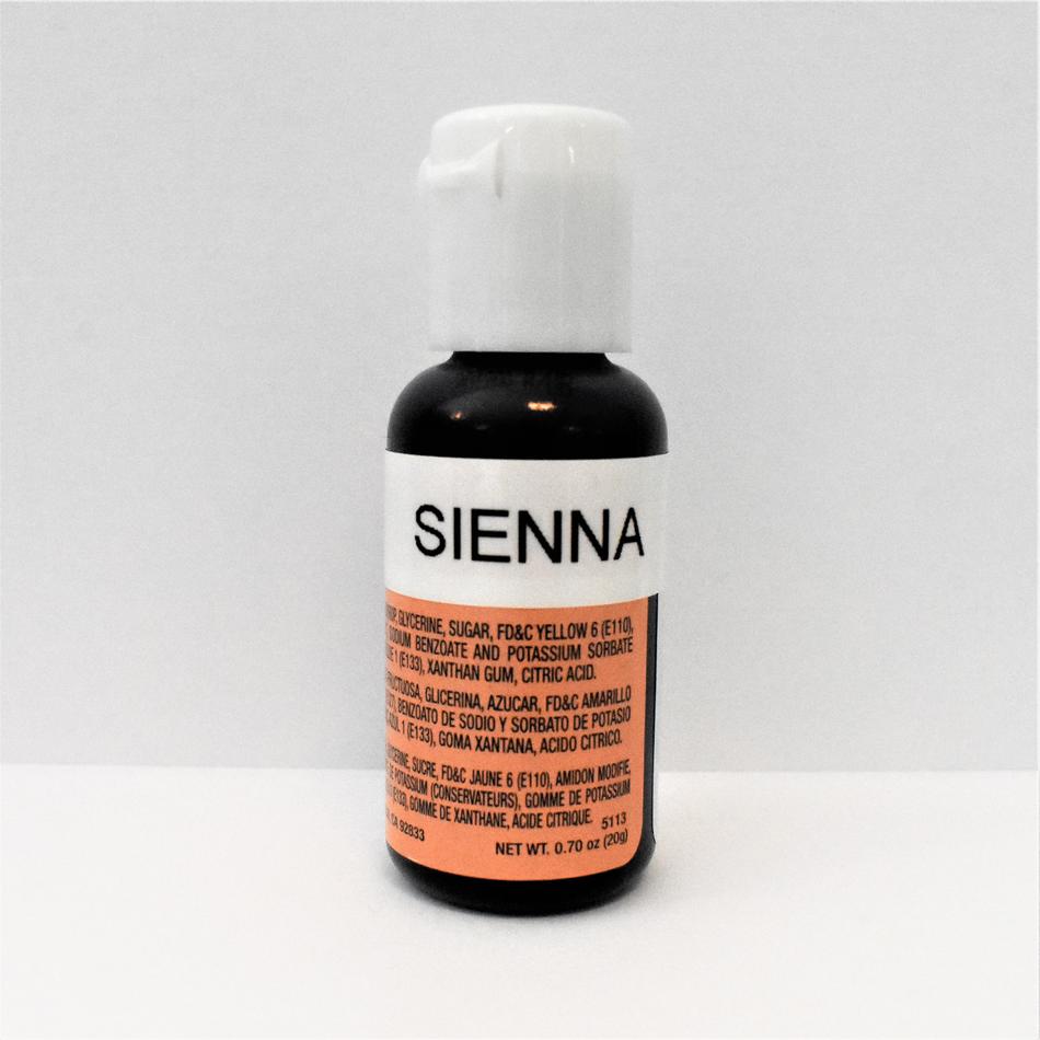 Chefmaster Sienna Liqua-Gel Food Coloring (# 5113) 0.70 OZ - Papagino Foods Inc.