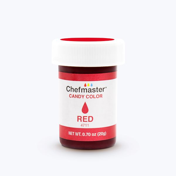Chefmaster Candy Color Red .70 OZ - Papagino Foods Inc.