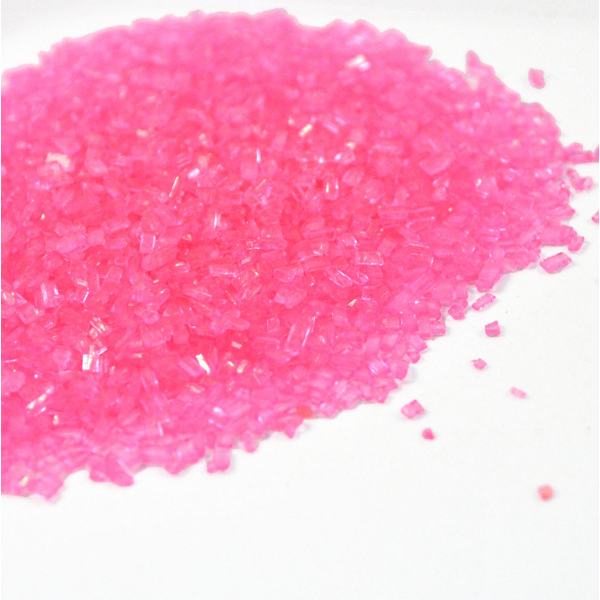CHERRY (PINK) ROCK CANDY CRYSTALS 4 oz Bottle (1/2 cup/ Net Weight 3.0 oz) Sweetapolita - Papagino Foods Inc.