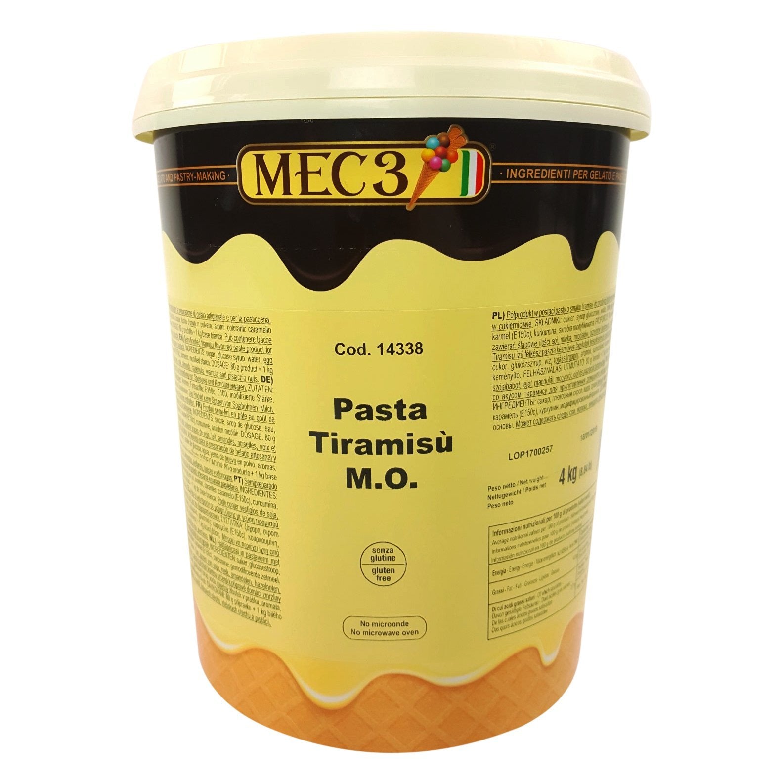 MEC3 Tiramisu Flavour Compound 4.5 kg (Pickup Only) - Papagino Foods Inc.