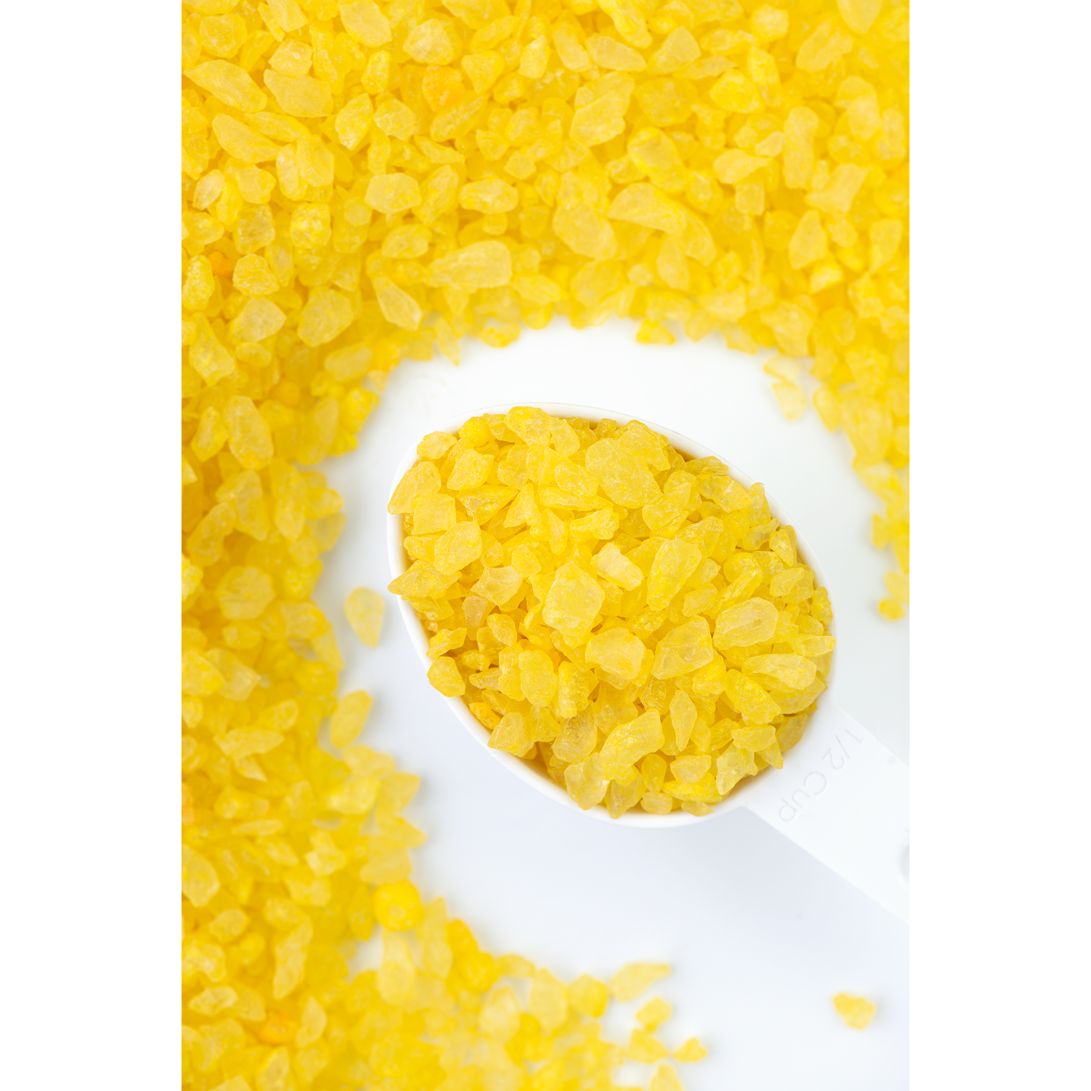 LEMON (YELLOW) ROCK CANDY CRYSTALS 4 oz Bottle (1/2 cup/ Net Weight 3.0 oz) Sweetapolita **BBD Jan 2023** - Papagino Foods Inc.