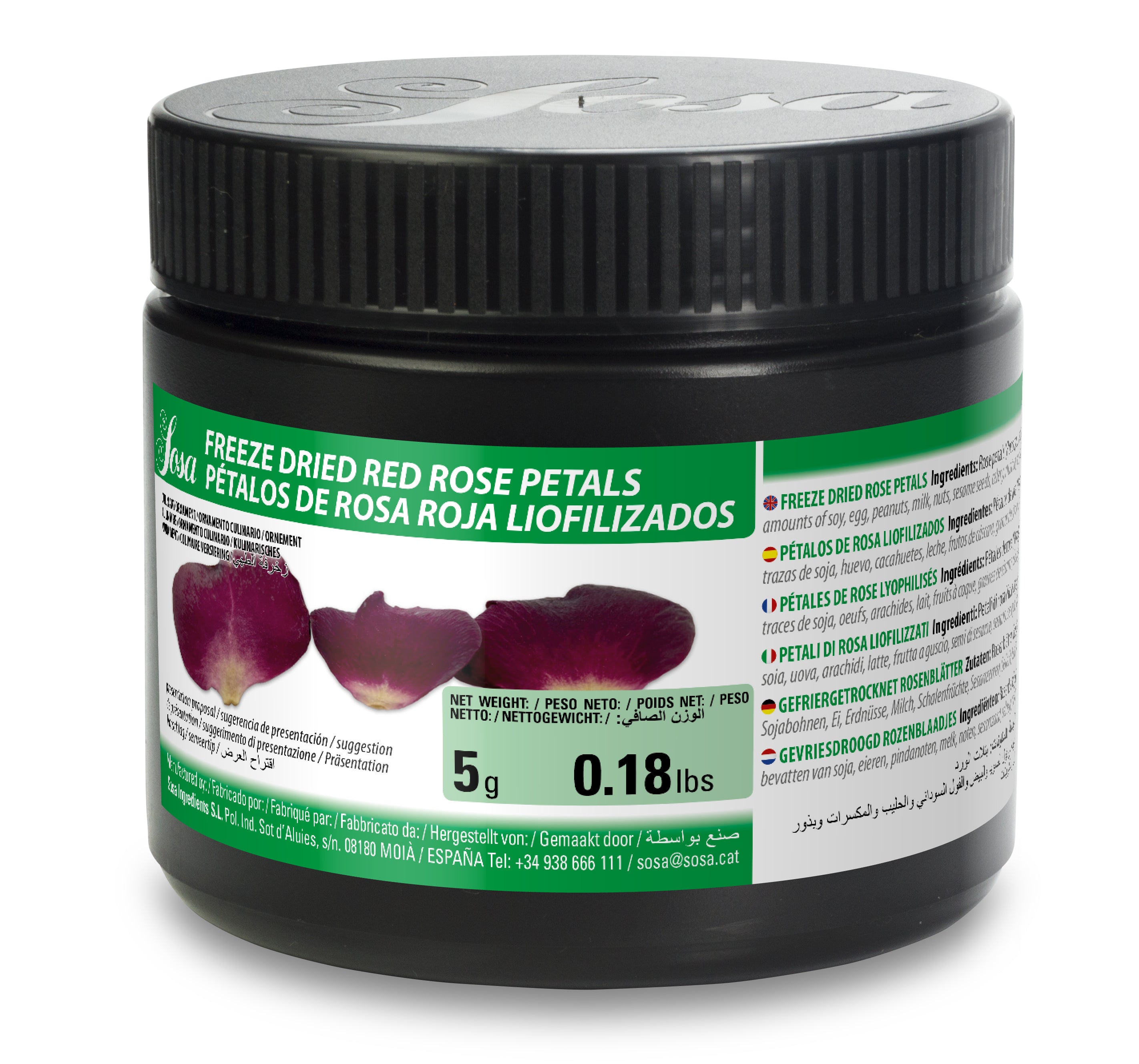 SOSA Freeze Dried Red Rose Petals 5 G