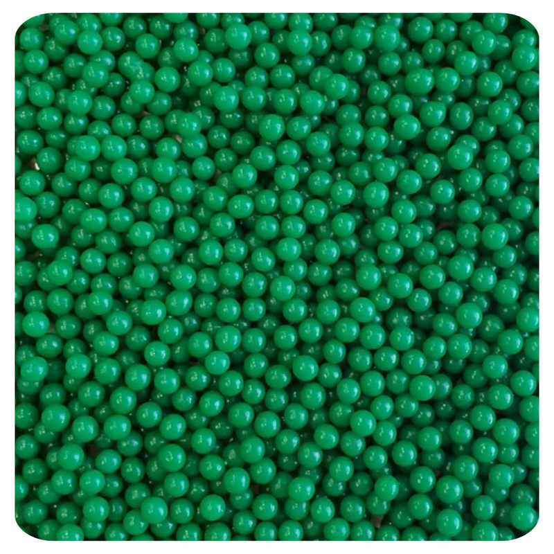 4MM Green Sugar Pearl 100g (3.5 oz) Sprinkles d'Art