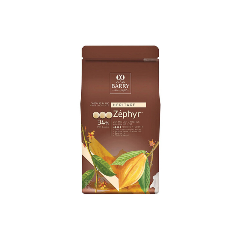 Cacao Barry Zephyr 34% White Chocolate