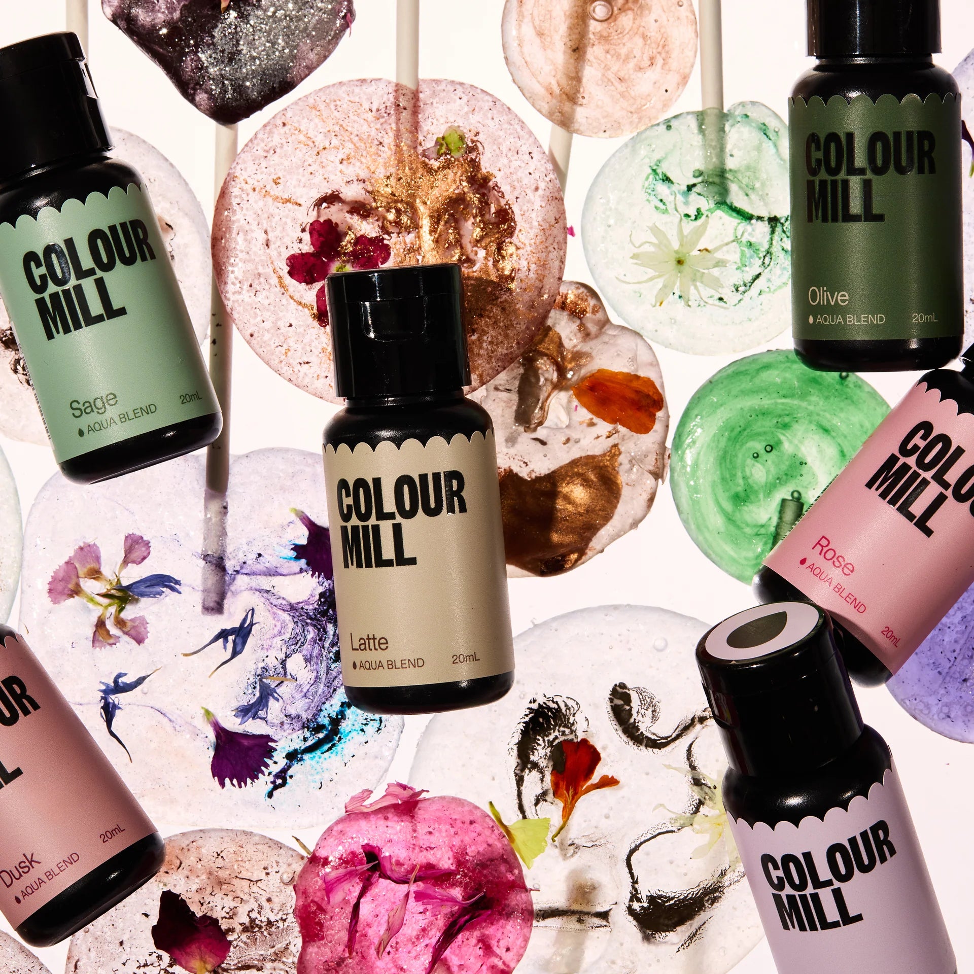Colour Mill Aqua Blend Colouring 20ml Botanical Pack