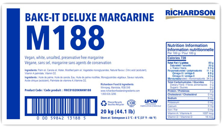 Bake-It Deluxe Margarine M188 20 kg (Pickup Only)