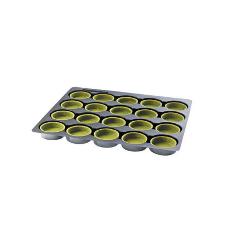 Green Tea Coated Tart Shell Medium Round 100 pcs La Rose Noire (PICK-UP ONLY)