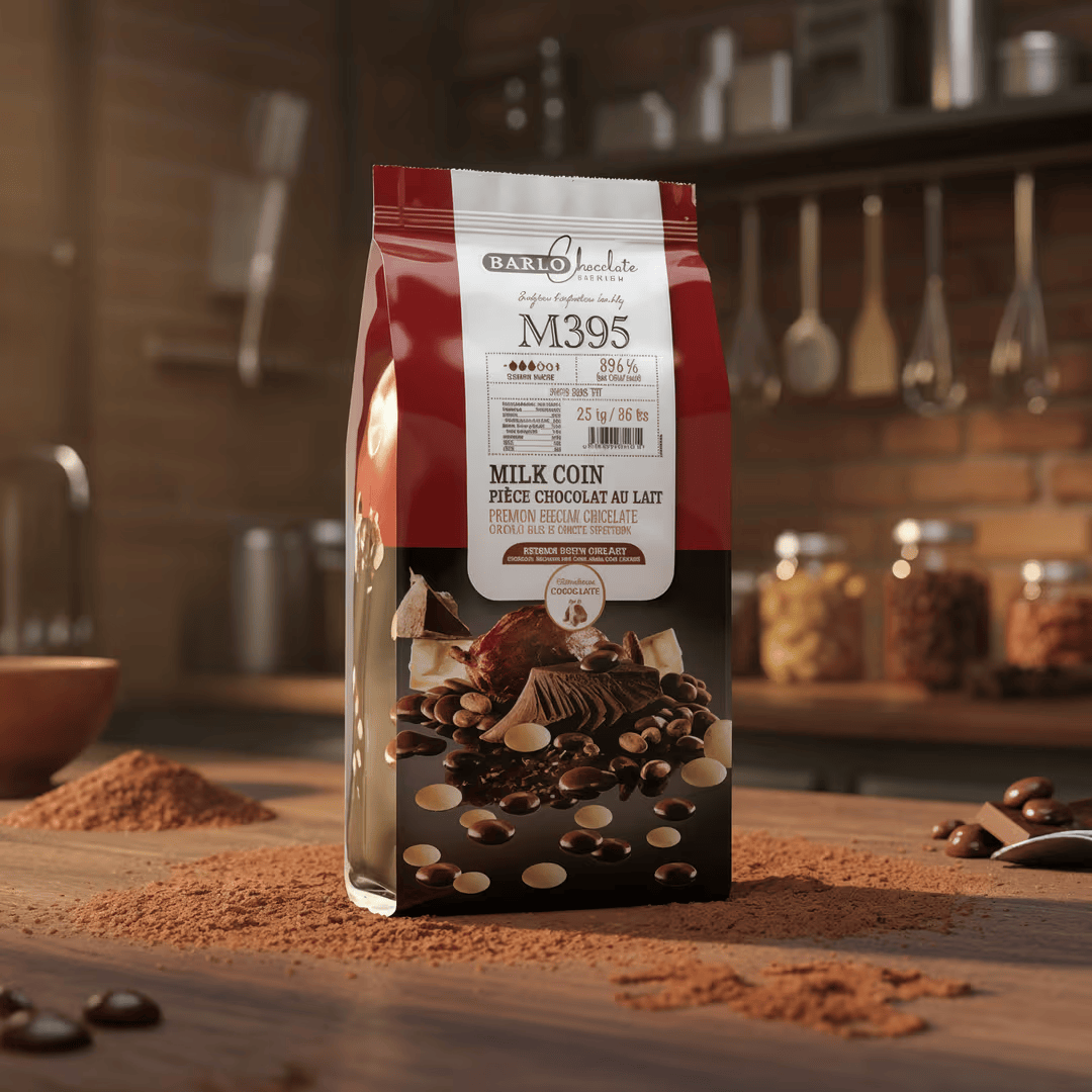 Barlo Milk Couverture Coin Chocolate 39.5% 2.5 KG #M395