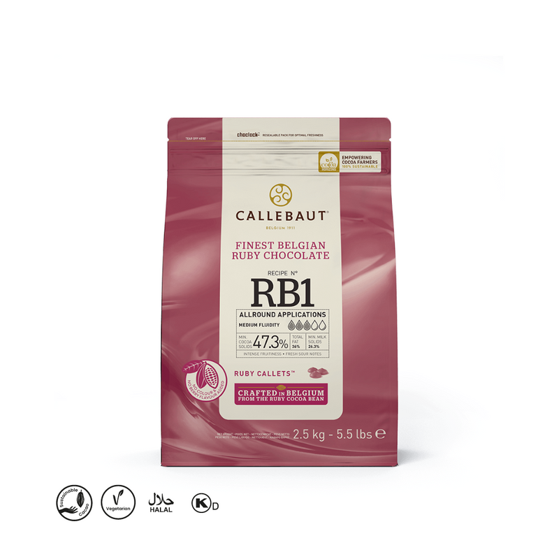 Callebaut Ruby Couverture 2.5 kg **BBD March 2026** **Pickup Only OR Shipping At Your Own Risk**