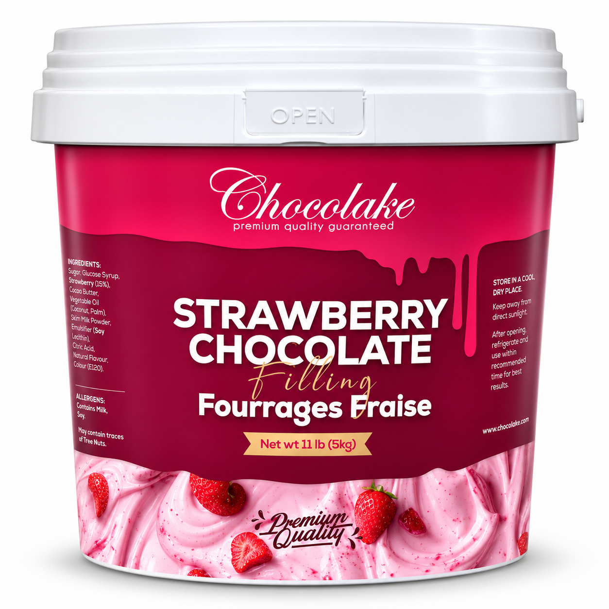Strawberry Chocolate Filling 1 Kg