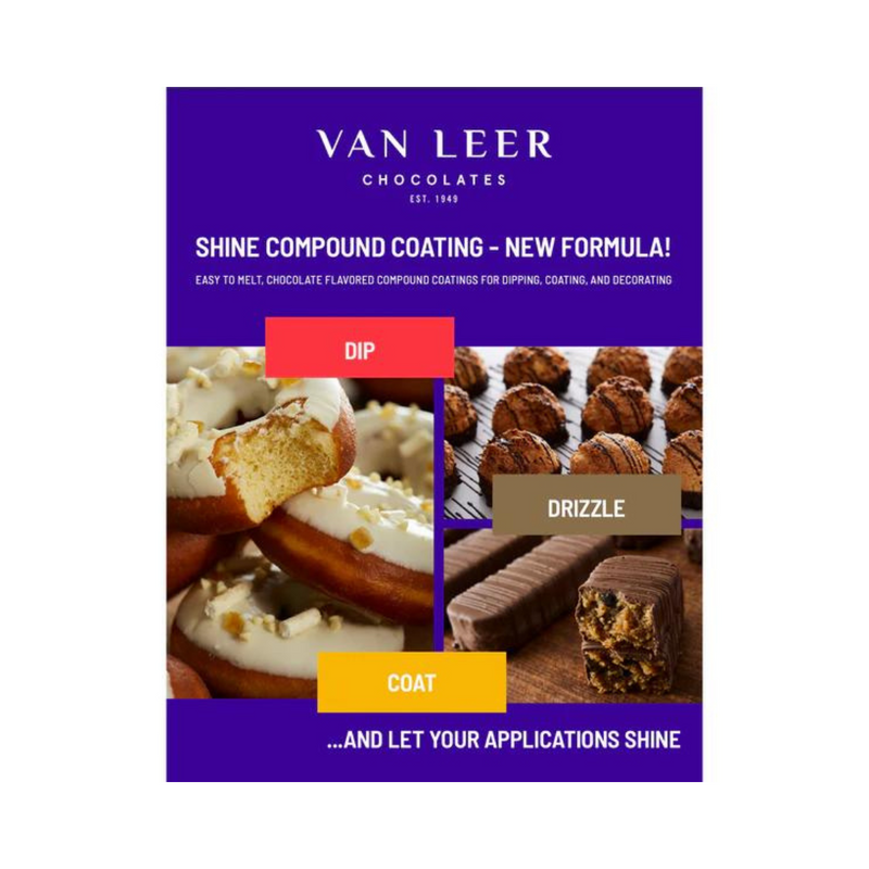 Van Leer Milk Compound Chocolate Melts / Snaps Ezmelt 30 lb