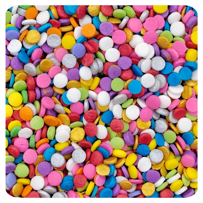 Rainbow Confetti Cut Dough 100g (3.5 oz) Sprinkles d'Art