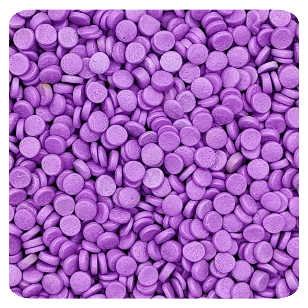 Purple Confetti Cut Dough 100g (3.5 oz) Sprinkles d'Art - Papagino Foods Inc.