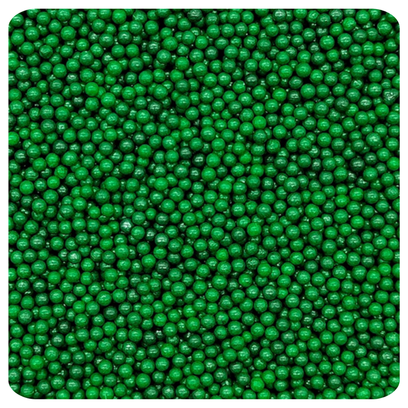 Dark Green Non Pareil 100g (3.5 oz) Sprinkles d'Art