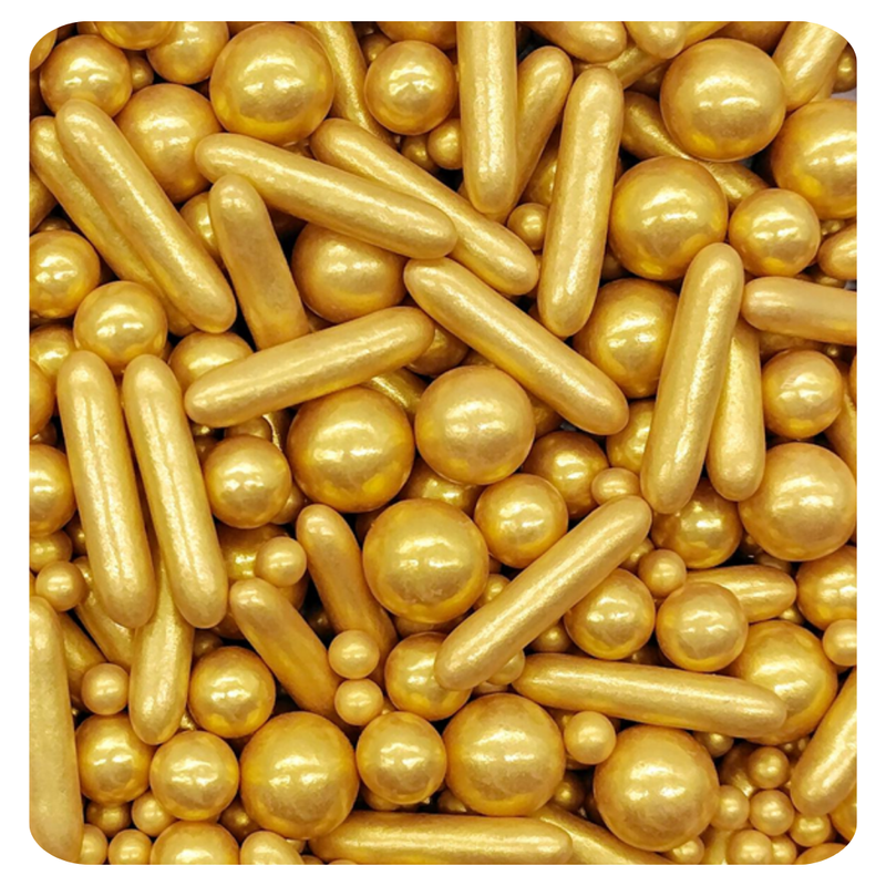 Golden Sprinkles 100g (3.5 oz) Sprinkles d'Art