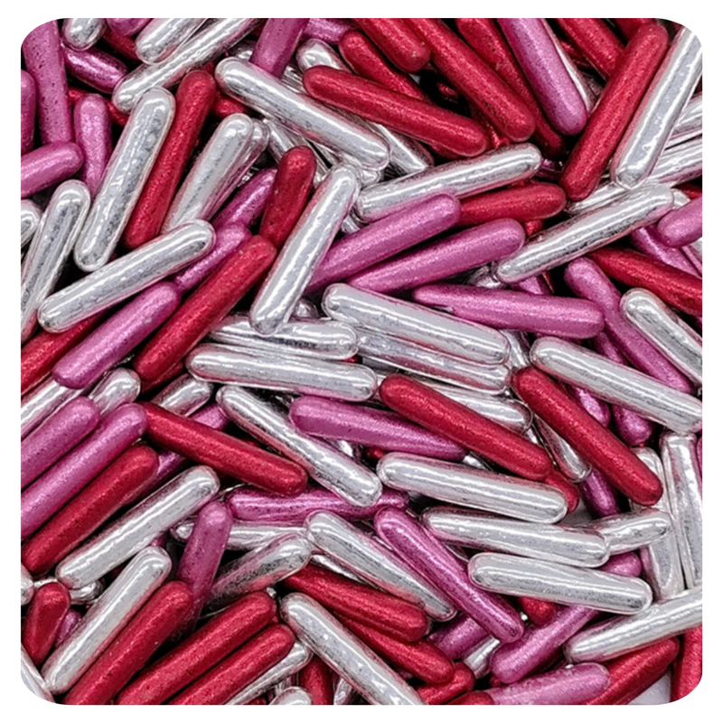 Love Passion Metallic Rods 100g (3.5 oz) Sprinkles d'Art