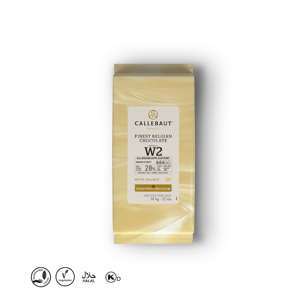 Callebaut Belgian White Chocolate W2 10 kg  **Pickup Only OR Shipping At Your Own Risk** - Papagino Foods Inc.