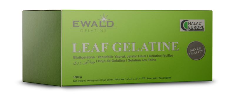 Gelatine Leaf Silver Halal